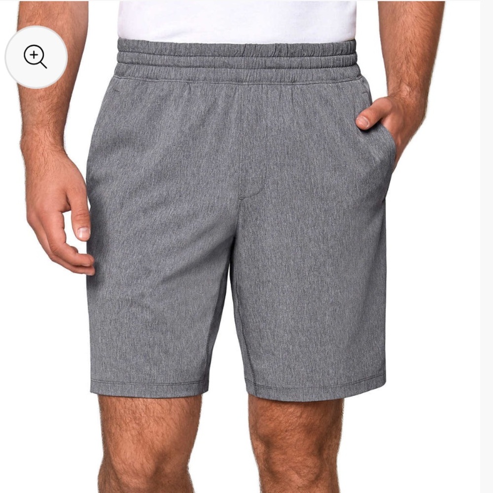 Mondetta Outdoor Project Men's Active Gym Short Drawstring Waist Gray Medium